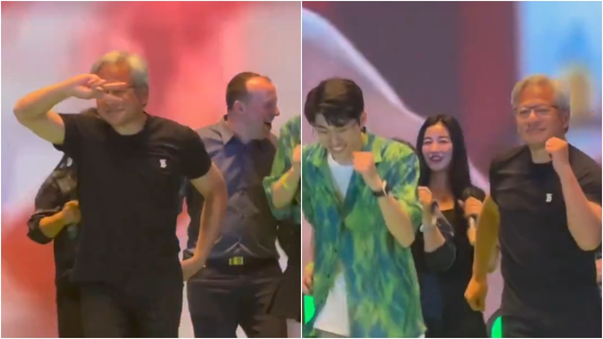 Nvidia CEO Jensen Huang's dance moves at Taiwan event have the internet cheering