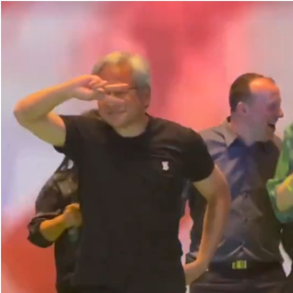 Nvidia CEO Jensen Huang's dance moves at Taiwan event have the internet cheering