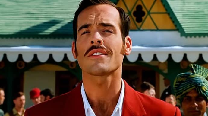 Paul Blackthorne in a still from Lagaan. Paul Blackthorne