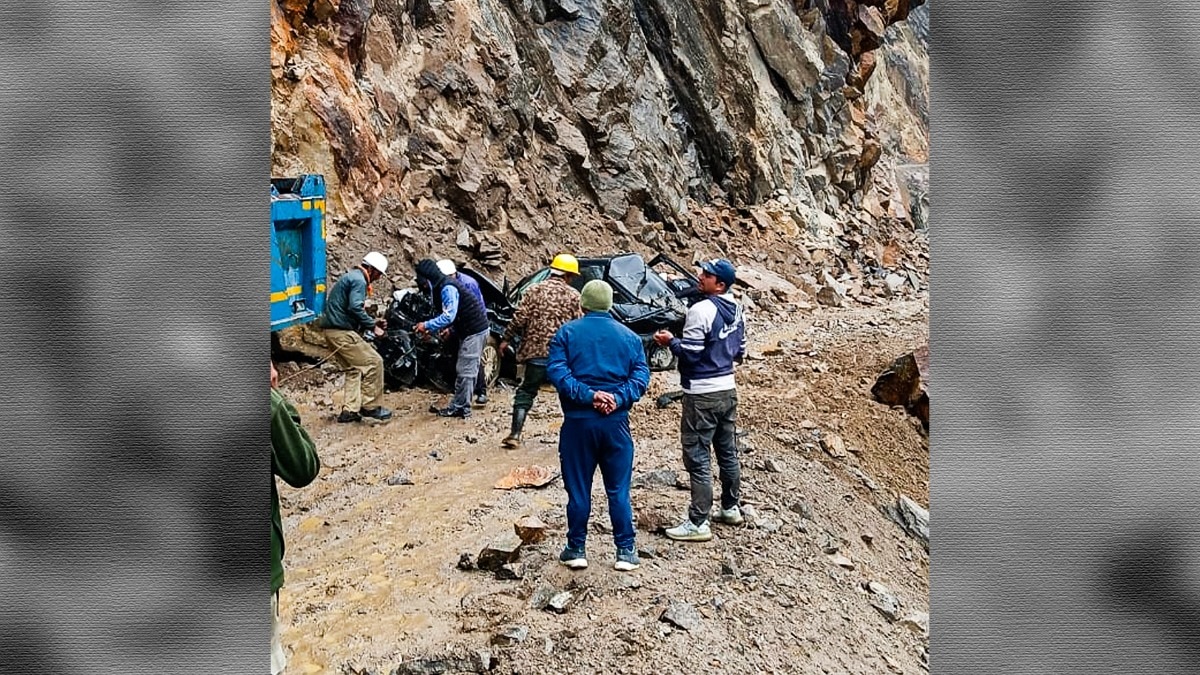 2 killed after massive rock rolls onto SUV in Uttarakhand