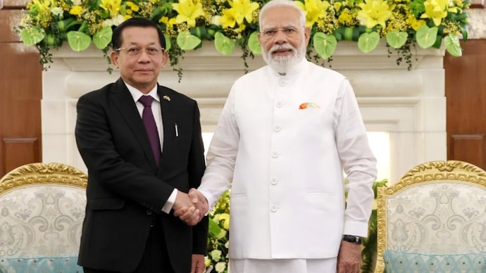 During their meeting, Myanmar President and PM Modi discussed cooperation in trade and security. PM Modi-Myanmar President