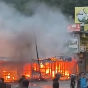 12 shops gutted in Poonch fire; locals allege delayed firefighting response