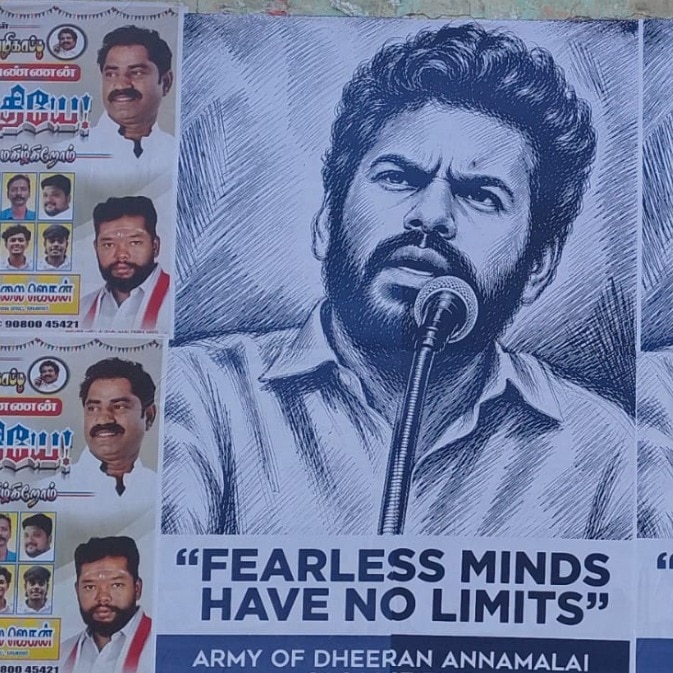 Posters across Coimbatore spark speculation over Annamalai's next move
