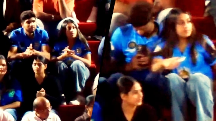 Siya Goyal and Chetan Chaudhary watched Market Yard Friends Cricket League match.