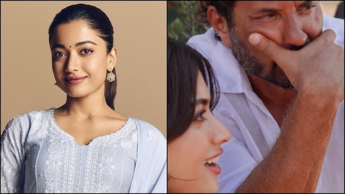 Rashmika Mandanna and Homi Adajania on the sets of Cocktail 2. (Photo credit: Instagram/Rashmika Mandanna) Rashmika Mandanna, Homi Adajania