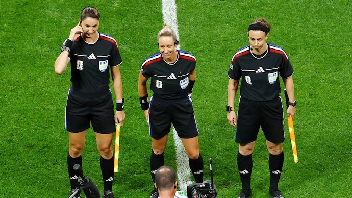 Referee Tori Penso and assistant referees Brooke Mayo and Kathryn Nesbitt became the first all-female officiating trio for the FIFA World Cup 2026.