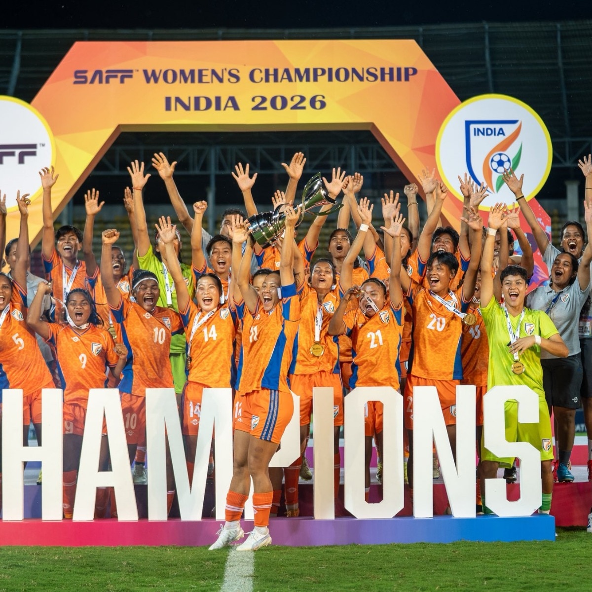 India outclass Bangladesh to win SAFF Women's Championship after seven years