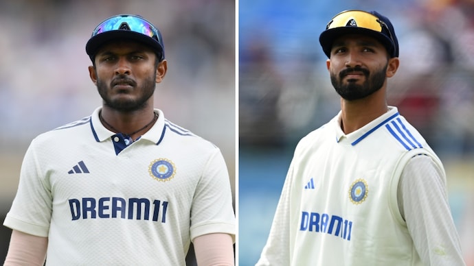 Sai Sudharsan (L) and Devdutt Padikkal (R) are in the race for the No.3 spot in the Indian Test team. (Image: Getty) sai sudharsan, devdutt padikkal - getty