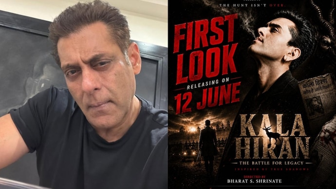 Salman Khan (L), a poster of Kala Hiran film Salman Khan approaches High Court against Kala Hiran, alleges reputation damage