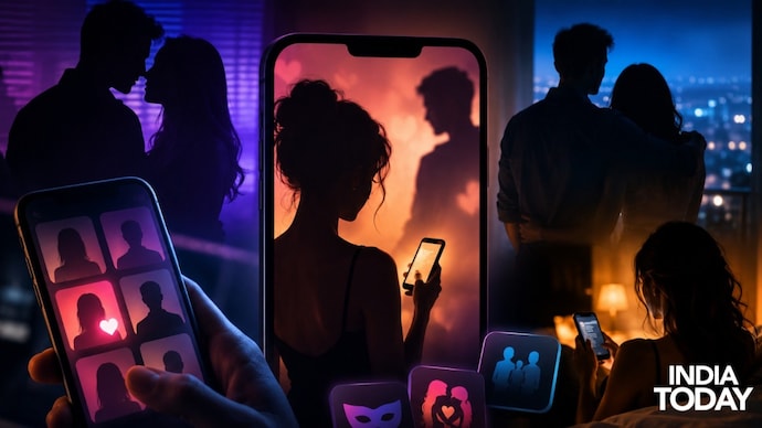 Over 4.5 crore Indians have joined or explored “secret” dating apps in the past five years, with more than 1.6 crore signing up in the last year alone. (AI-generated image)