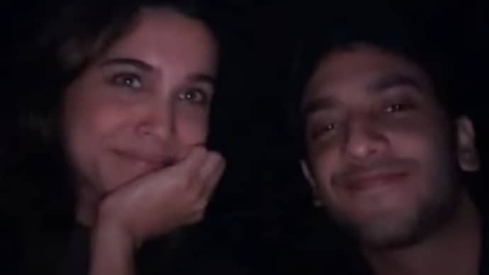 Sharvari and Vedang Raina watch Main Vaapas Aaunga in a theatre. Sharvari, Vedang Raina