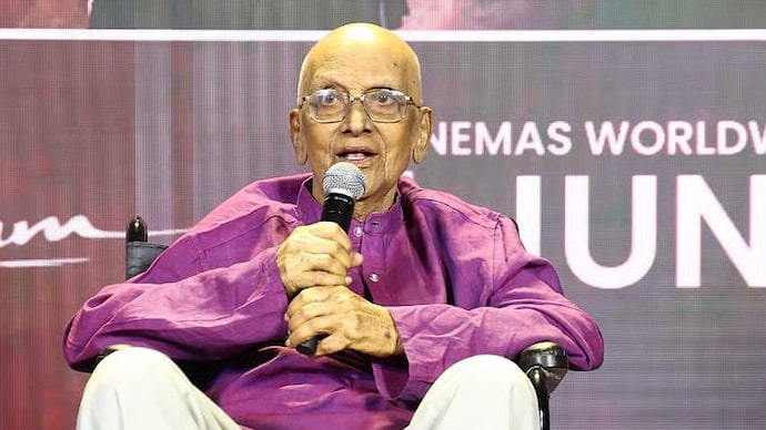 At the age of 94, director Singeetham Srinivasa Rao took on an idea that has been with him for forty years. singeetham srinivasa rao photo