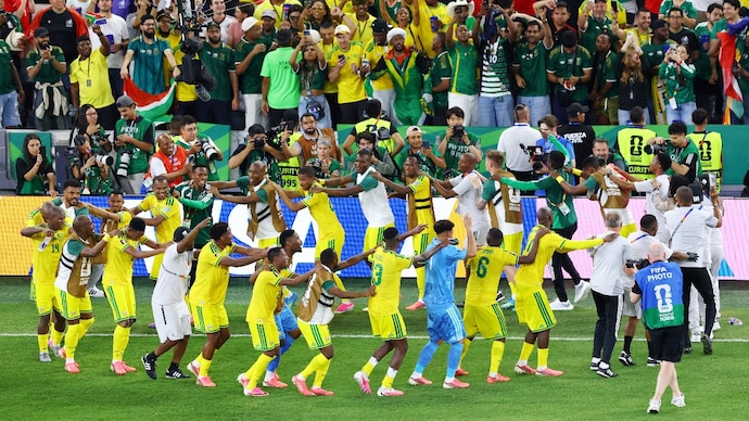 South Africa achieve historic qualification in FIFA World Cup knockouts. (Reuters Photo) South Africa