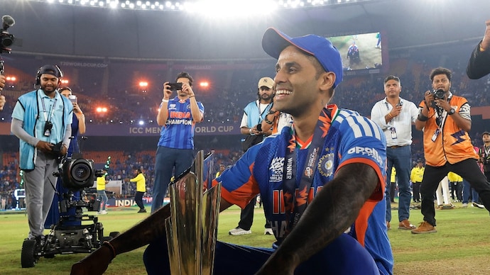 Suryakumar Yadav reacts to Indian T20I captaincy change. (Reuters Photo) Suryakumar Yadav