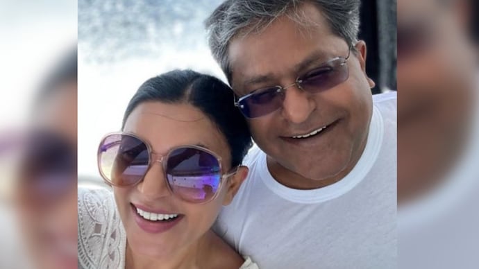 Lalit Modi (right) talks about his relationship with Sushmita Sen (left). (Credit: X/LalitKemodi) Lalit Modi (right) talks about his relationship with Sushmita Sen (left)