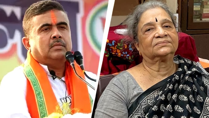 She strongly defended the legacy of the Left Front government led by her late husband in Bengal. Suvendu Adhikari Mira Bhattacharjee