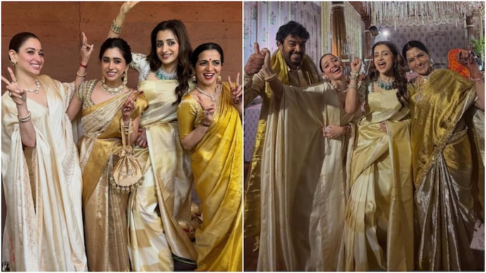 Tamannaah Bhatia shares inside photos of Khushbu Sundar's daughter's wedding. (Photo: Instagram/Tamannaah Bhatia) Tamannaah Bhatia shares inside photos of Khushbu Sundar's daughter's wedding