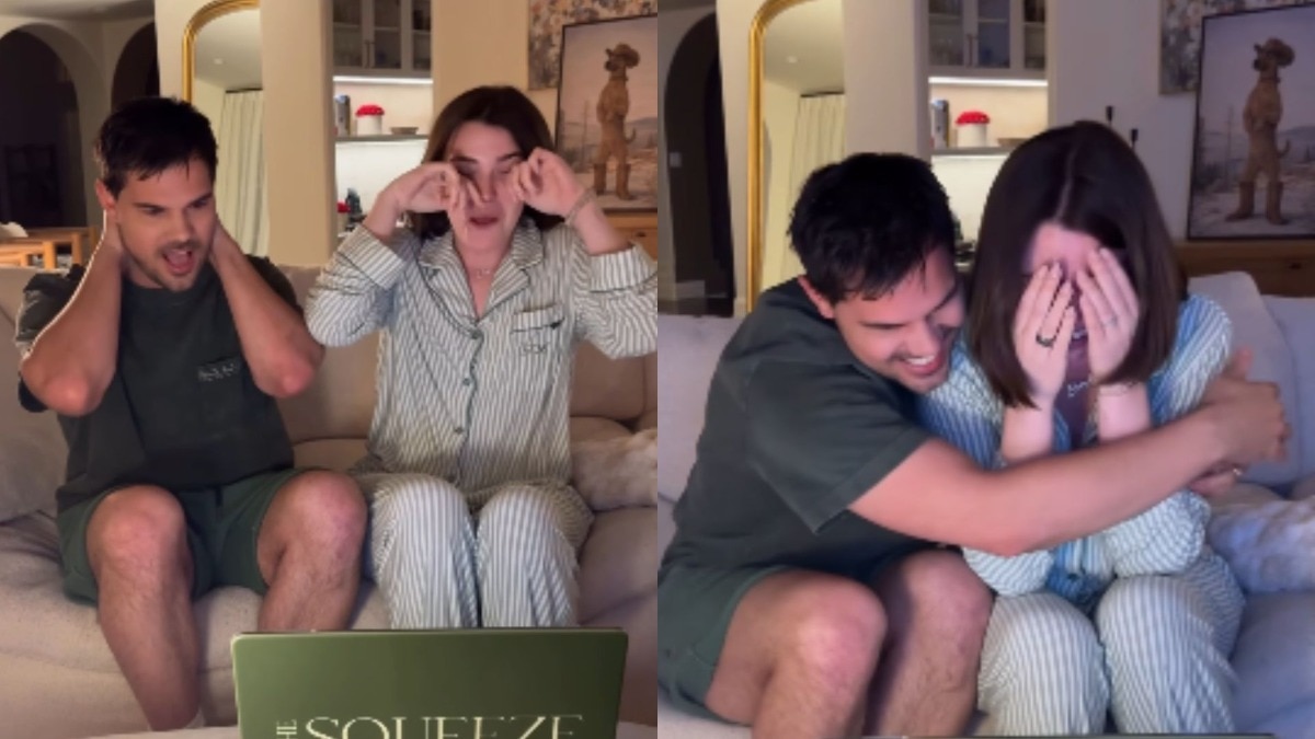 Screams, tears and hugs: Taylor Lautner's baby reveal moment