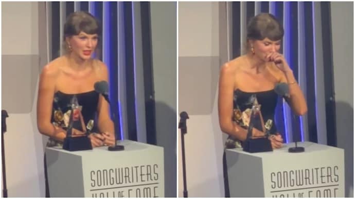 Taylor Swift inducted into Songwriters Hall of Fame, thanks family in tearful speech