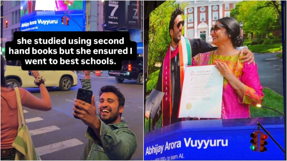 Google techie lights up Times Square with mother's pic, than