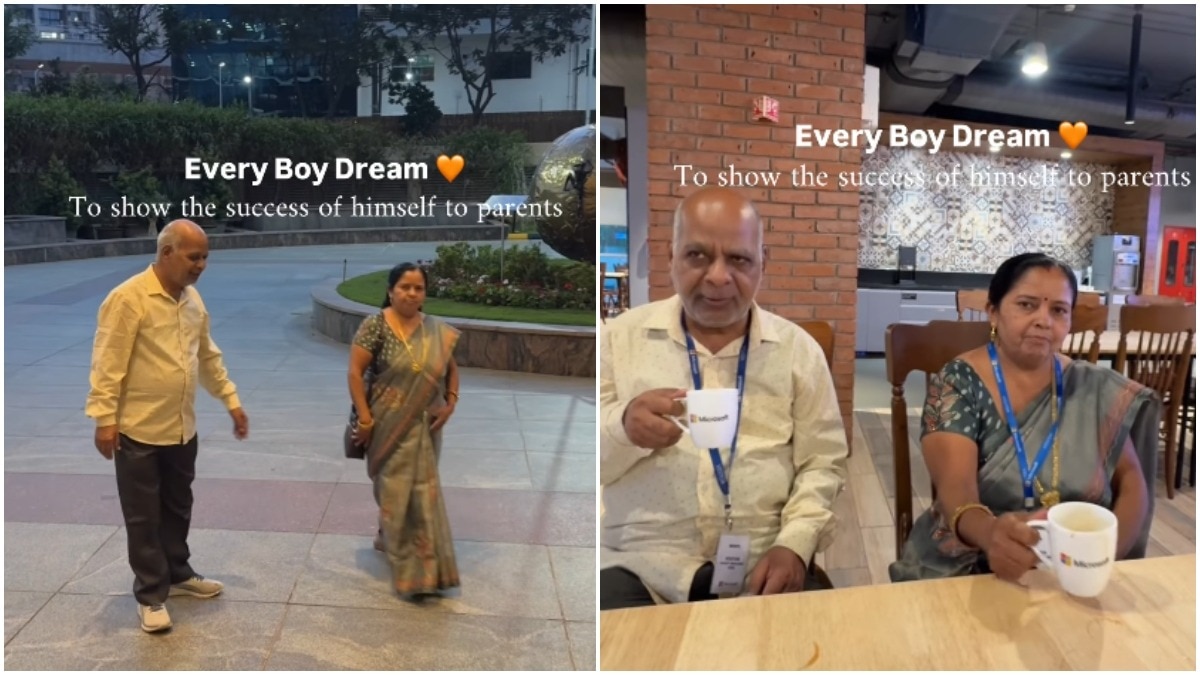 Techie takes parents to Microsoft Bengaluru office