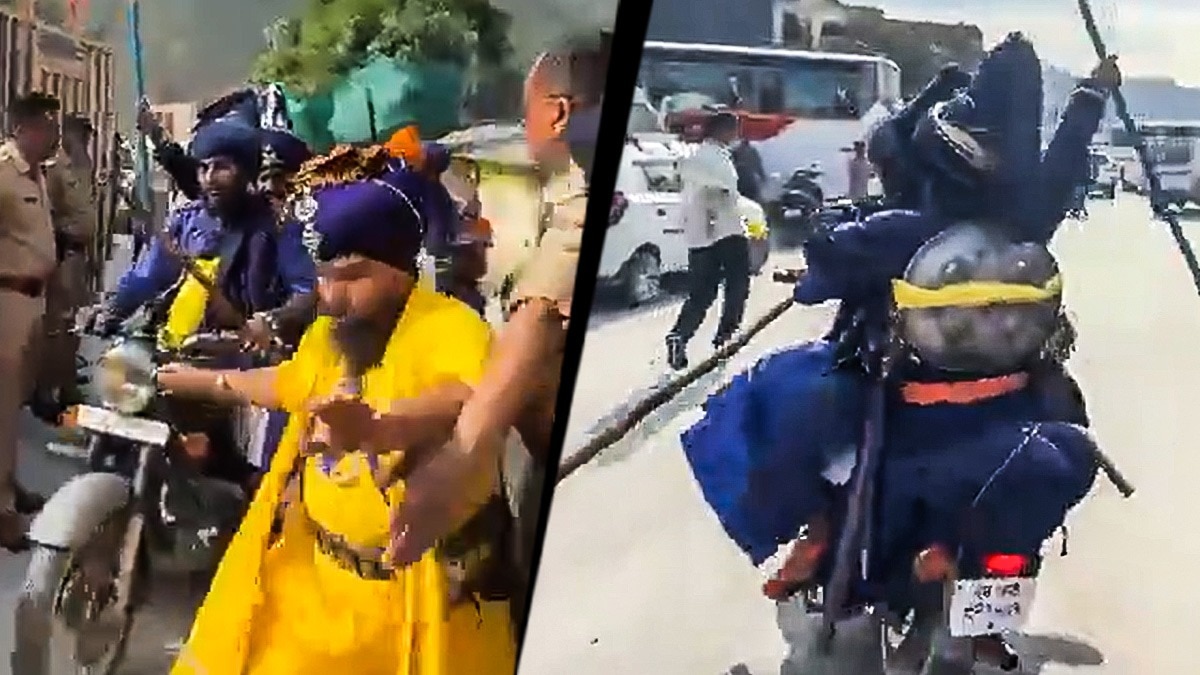 Total surrender: Police face storm as Nihangs ride away after gurdwara standoff