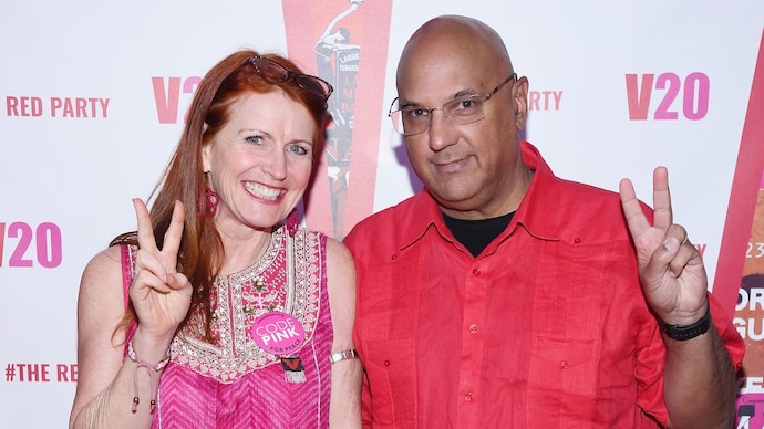 The US Department of Justice is probing Neville Roy Singham's (Right) alleged funding to left-leaning organisations in the US, like CodePink, co-founded by his wife Jodie Evans. (Image: Getty) The US DOJ has alleged that Neville Roy Singham (Right) financed left leaning organisations in the US, like CodePink, co-founded by his wife Jodie Evans (Left). (Image: Getty)