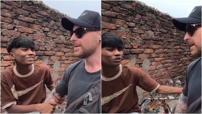 A video shared by an Australian tourist shows a boy asking him for a kiss. (Photo: Instagram) tourist
