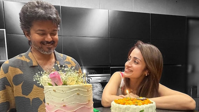 Trisha Krishnan shared a loved-up birthday note for actor and Tamil Nadu CM Vijay. (Photo: Instagram/Trisha Krishnan) Trisha Krishnan and Vijay