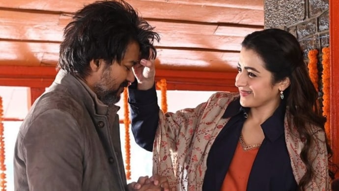 A picture of Trisha and Vijay during the shoots of Leo (Photo: Instagram/Trisha Krishnan)