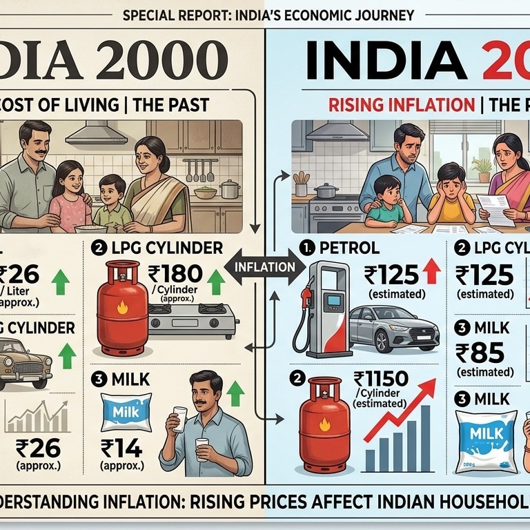 2000 vs 2026: How the cost of essentials in India has changed