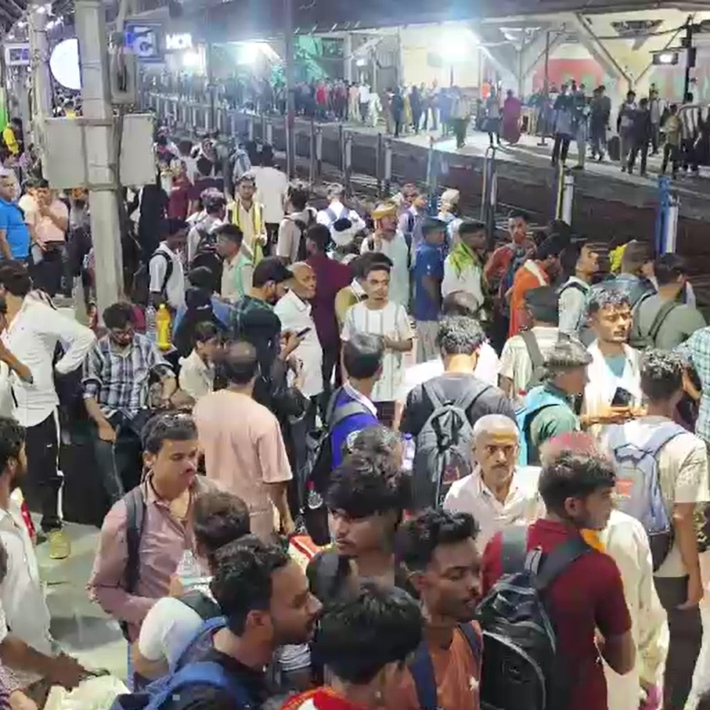 Watch: UP Police exam sparks travel chaos, massive crowds at train stations