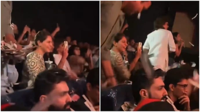 Upasana Konidela is watching her husband, actor Ram Charan's film Peddi in Hyderabad. Upasana Konidela watching Ram Charan's Peddi