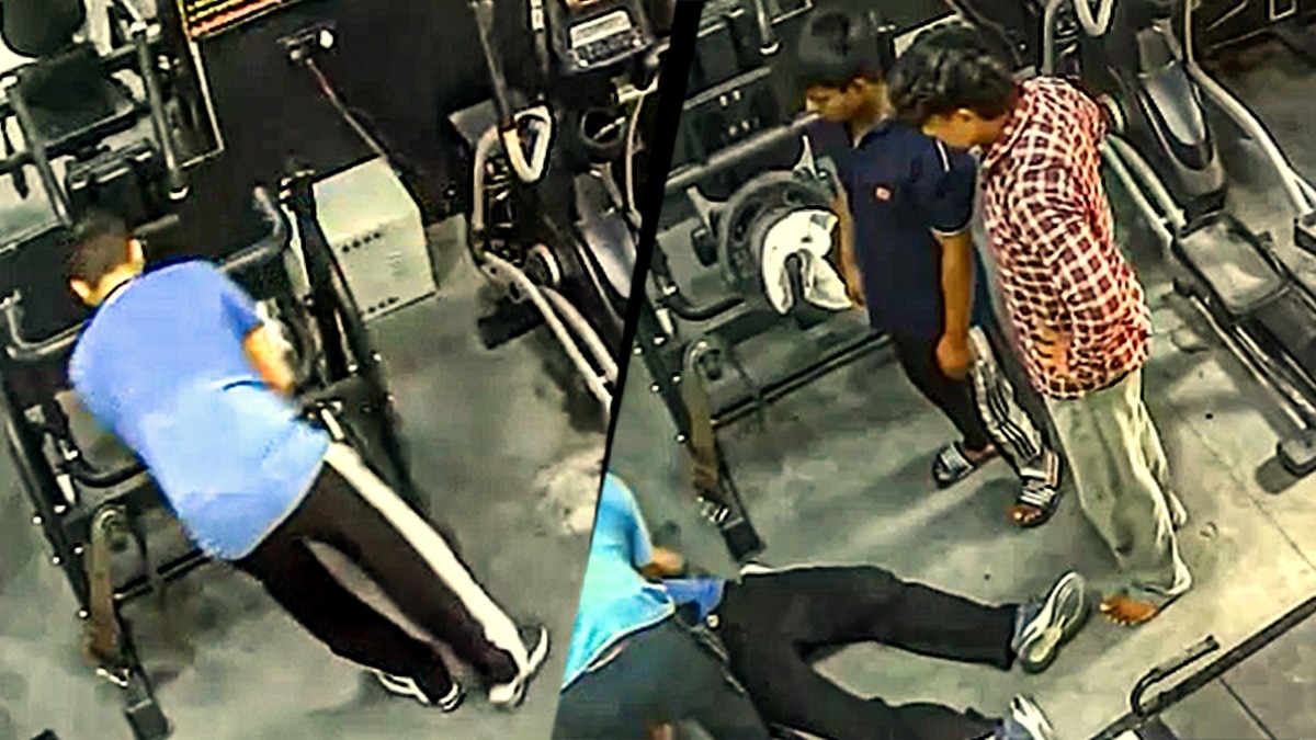 Video: Uttarakhand cop, 38, collapses during workout at gym, dies
