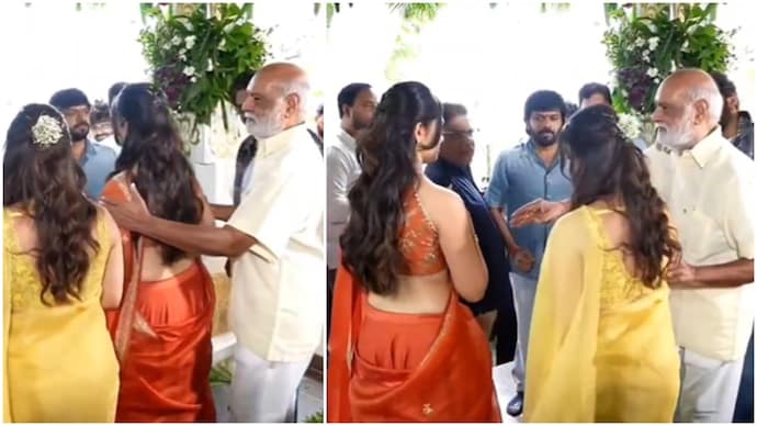 Veteran filmmaker Raghavendra Rao slammed for 'touching' actors Keerthy Suresh and Krithi Shetty. Veteran filmmaker Raghavendra Rao slammed