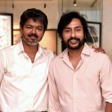 Karuppu director RJ Balaji meets CM Vijay, credits him for 'starting it all'