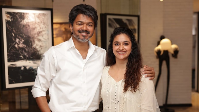 Actor Keerthy Suresh claimed that CM Vijay's birthday this year felt remarkably different. Vijay and Keerthy Suresh