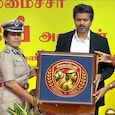Vijay launching the 'Singappen' all-women police force in Chennai. (Photo: India Today) Vijay launching the 'Singappen' all-women police force in Chennai. (Photo: India Today)