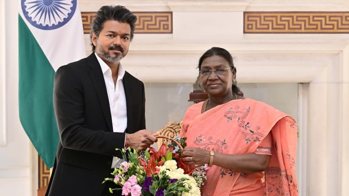 Tamil Nadu CM Vijay meets President Droupadi Murmu