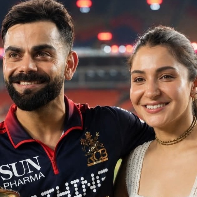 Anushka Sharma, Virat Kohli visit Vrindavan after RCB's IPL victory