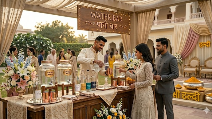 Water bars might be the next wedding trend