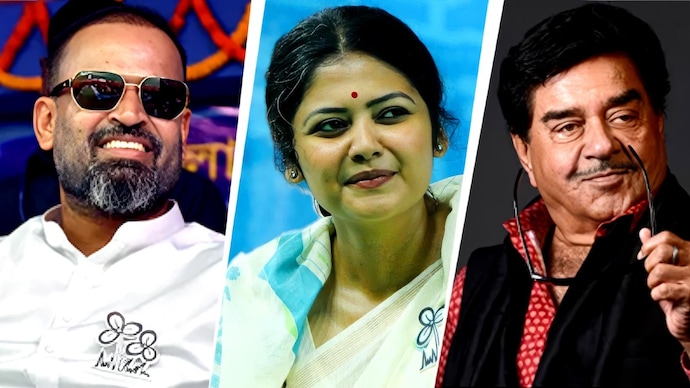 Yusuf Pathan, Saayoni Ghosh and Shatrughan Sinha.