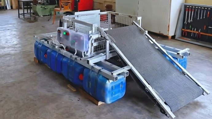 A team of five students from Dumka Engineering College has built an autonomous water-cleaning robot that will help clean the Shiv Ganga pond at Basukinath Dham during the Shravani Mela.
