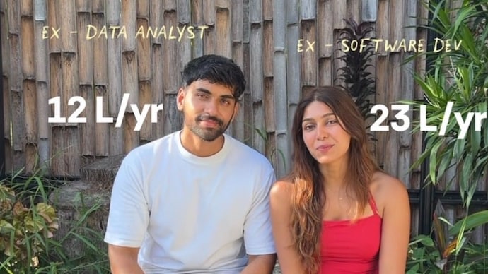 Aashish Gupta and Muskan Mittal quit their corporate careers in 2023 to create content full-time. Their creator business has since grown from a Rs 15,000 brand deal to over Rs 1 crore. (Image: @CapitalLens_/X)