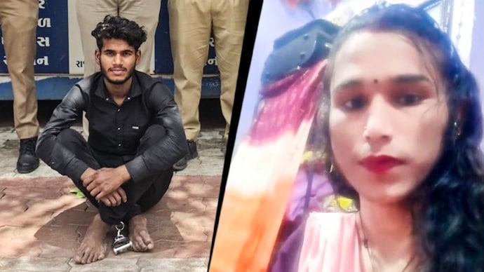 Accused Piyush Kumar Kharwar (left) and victim Chandan Kumar (right).