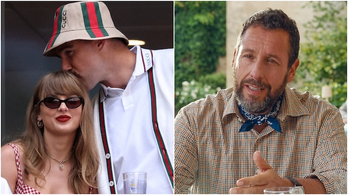 Adam Sandler officiated Taylor Swift and Travis Kelce's wedding. (Photo: Reuters) Adam Sandler officiates Taylor and Travis' wedding