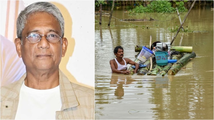 Adil Hussain voices anger over Assam floods. Photos: Yogen Shah/PTI Adil Hussain, Assam