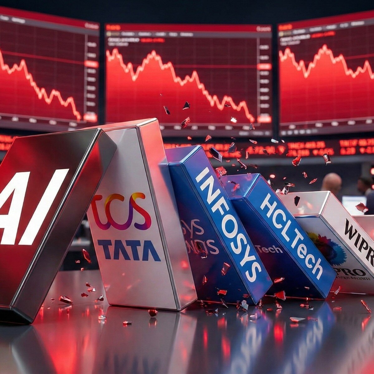 Infosys, Tech Mahindra, TCS fall up to 3%: Why are IT stocks falling today