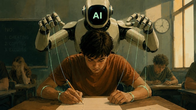 In a Brown University course, student average fell from 96 to 48 after exams went offline. (Representational image made with AI)