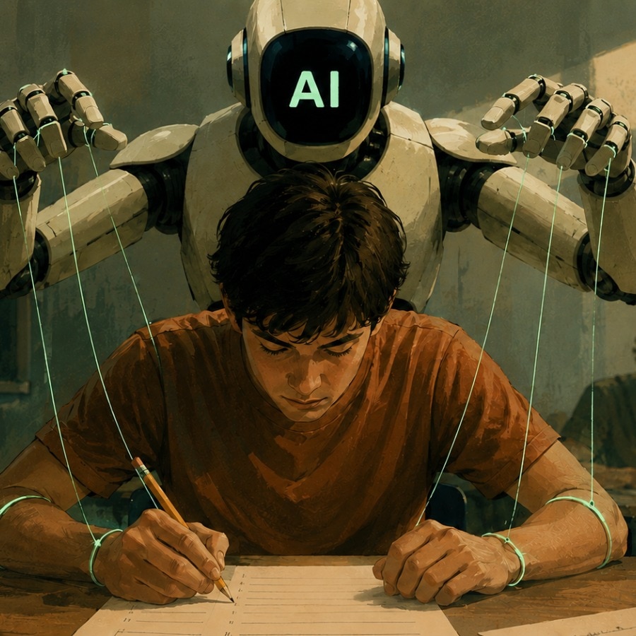 Students scored 96 with take-home exams and 48 in class, professor blames AI